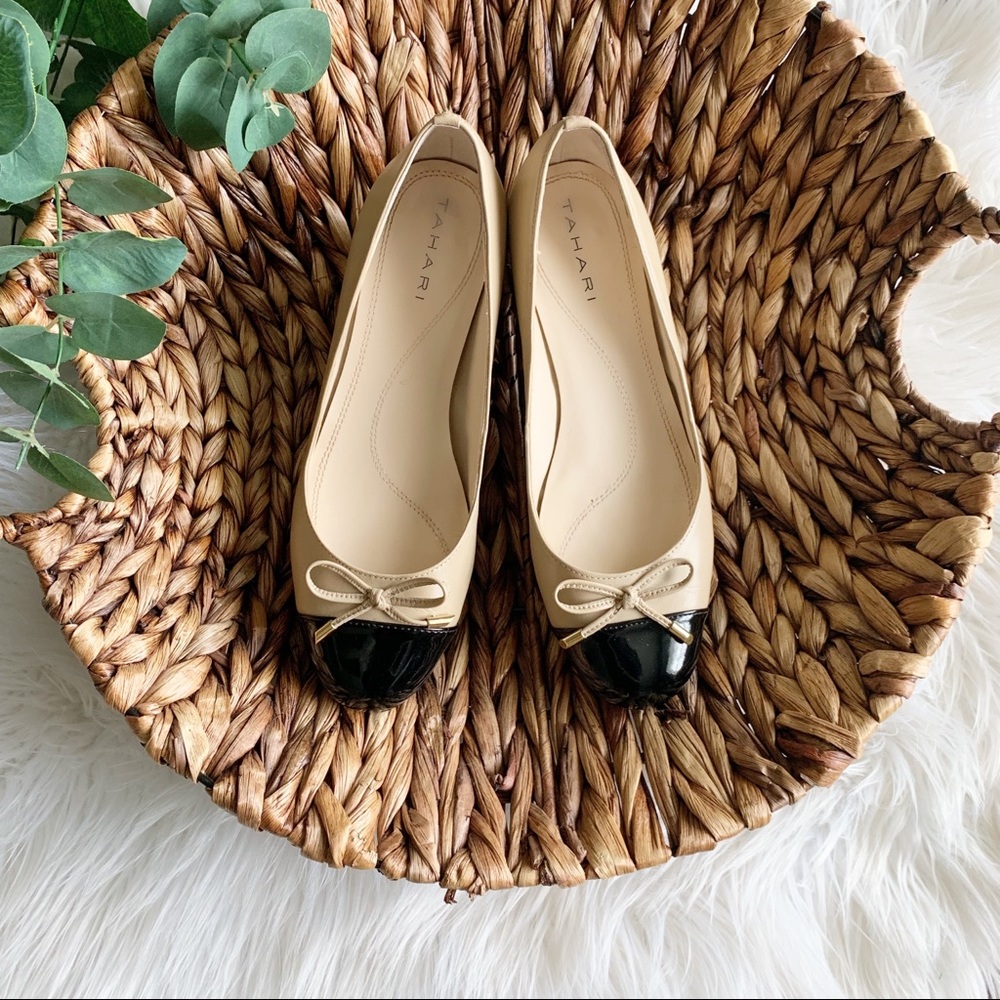 Tahari | Leather Cap Toe Block ‘Maisy’ Heel